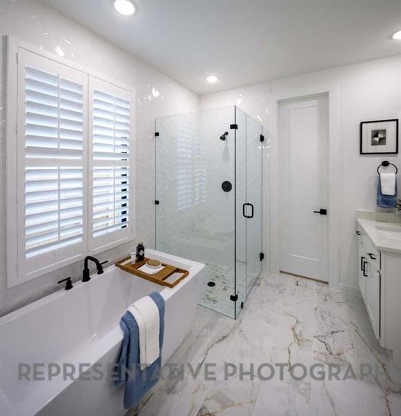 Furnished interior view inside a new home in Sonoma Verde: 60ft. lots, McLendon-Chisholm (Image 17).