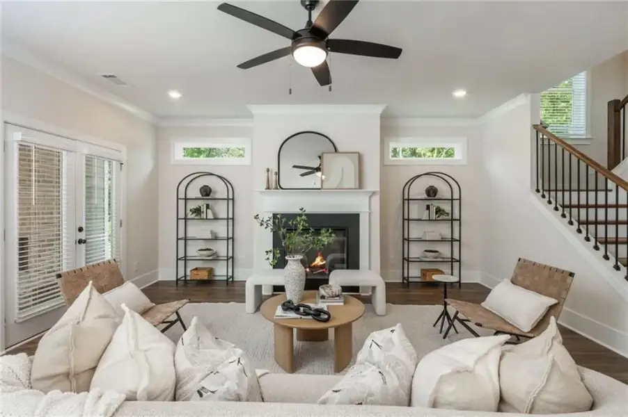Furnished interior view inside a new home in , Flowery Branch (Image 8).