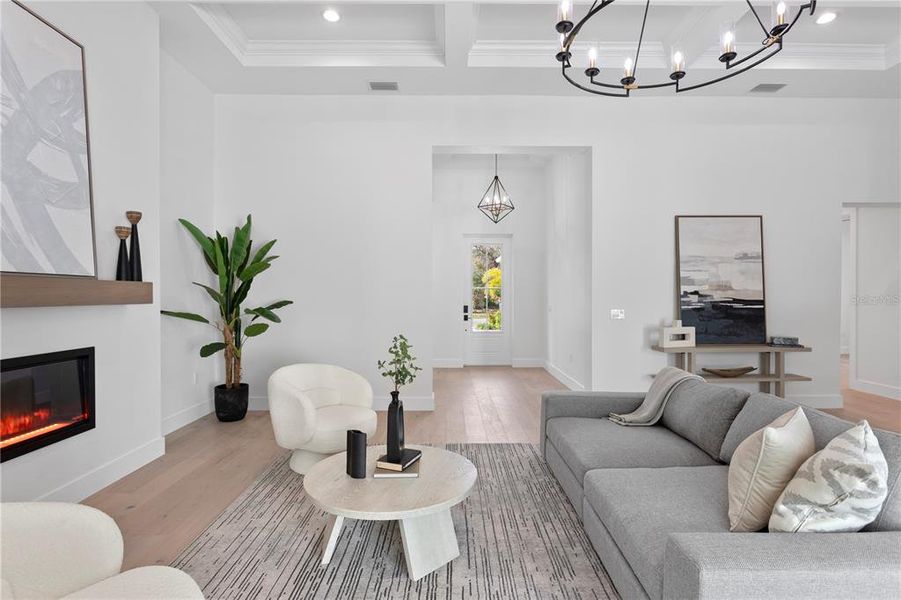 Furnished interior view inside a new home in , Sarasota (Image 47).