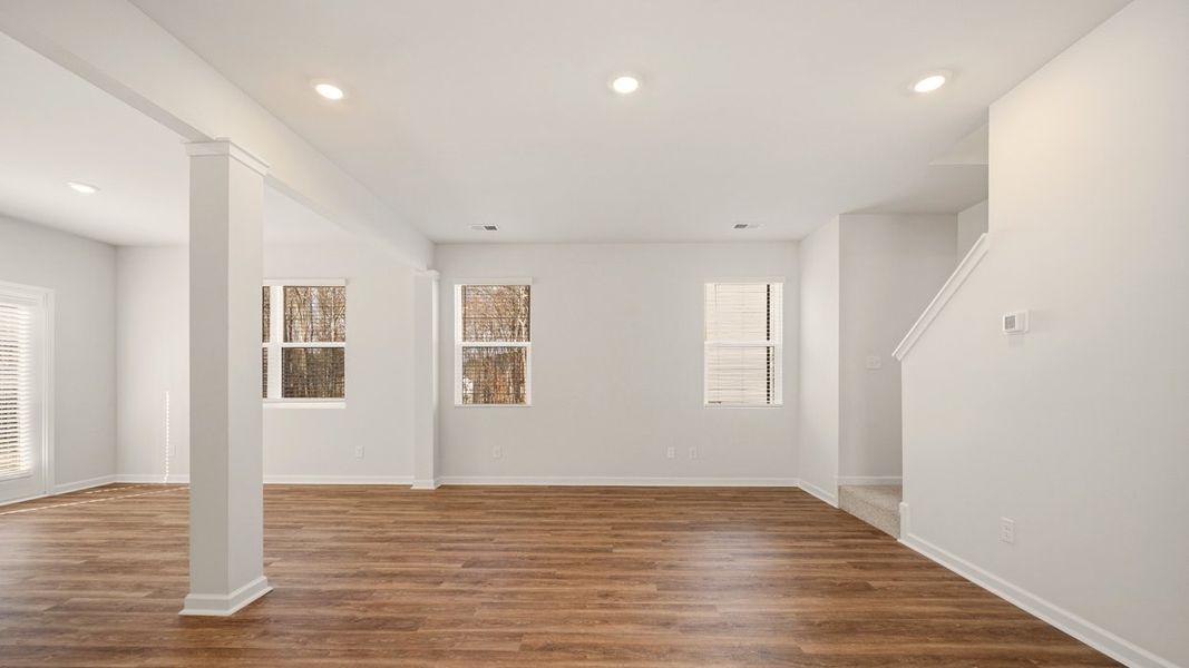 Representative unfurnished interior of a home built from the Somerset by D.R. Horton in Oakchase at Hampton, Hampton (Image 16).
