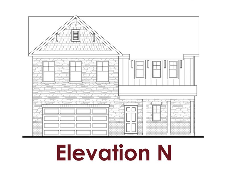 Representative rendering of the exterior for the Brooke UHP by Chafin Communities (Image 5).