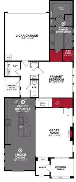 Beazer Homes Treeline Brazos floorplan.