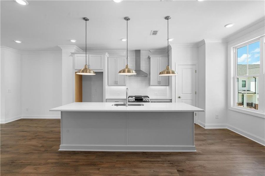 Furnished interior view inside a new home in Millcroft Townhomes, Buford (Image 5).