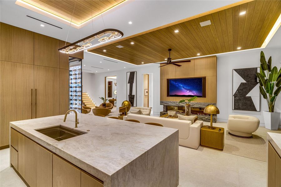 Furnished interior view inside a new home in , Ocean Ridge (Image 46).