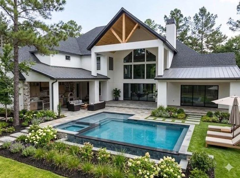 Exterior details and patio area of a home in , Montgomery (Image 3).