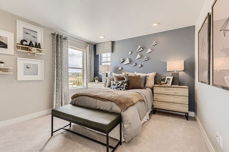 Furnished interior view inside a new home in The Aurora Highlands, Aurora (Image 8).
