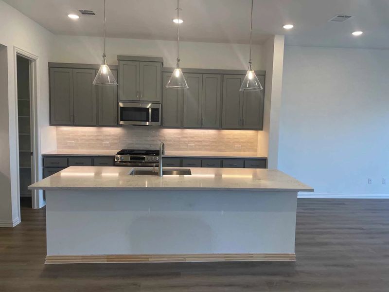 Kitchen Construction Progress featuring the Milan Collection