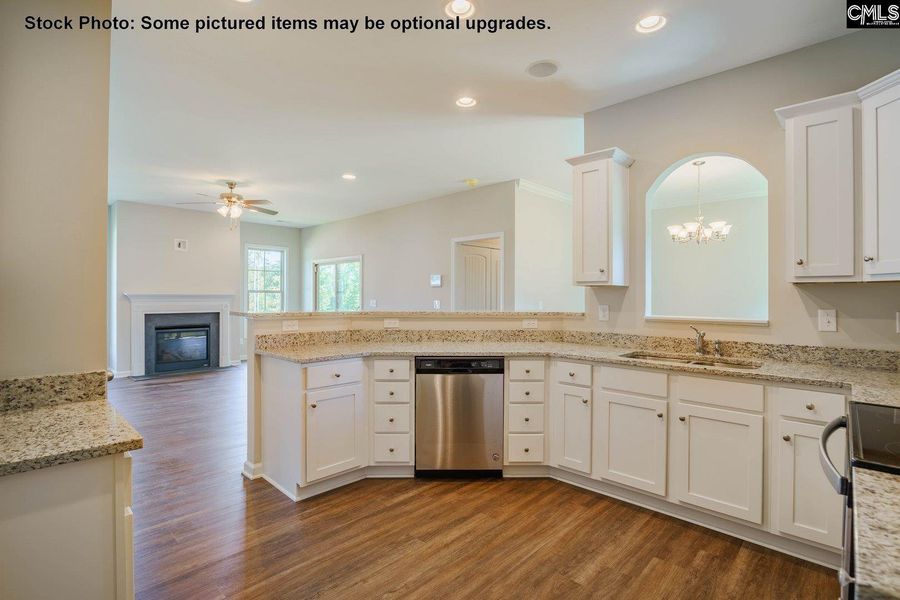 Furnished interior view inside a new home in Cottages at Roofs Pond, West Columbia (Image 3).