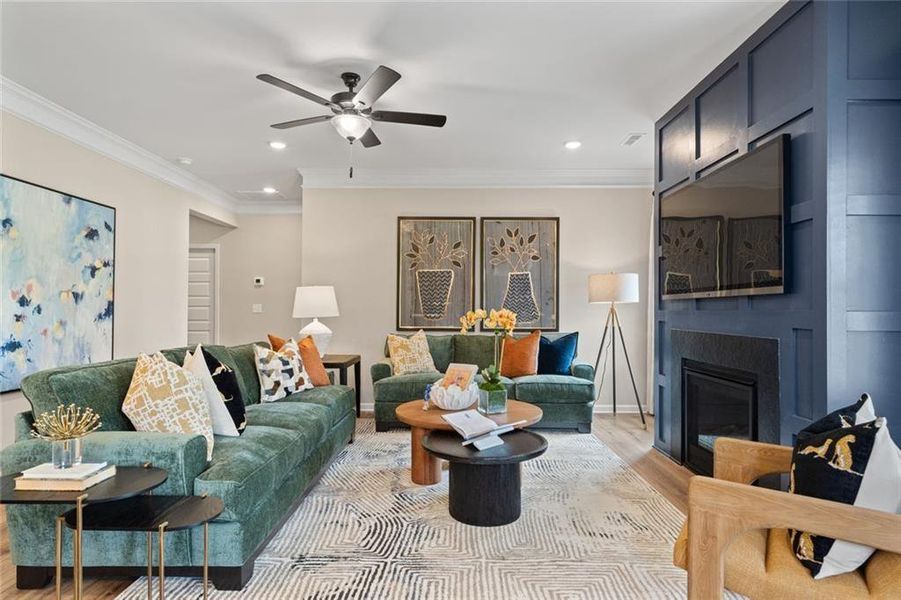 Furnished interior view inside a new home in Sagebrook, Powder Springs (Image 14).