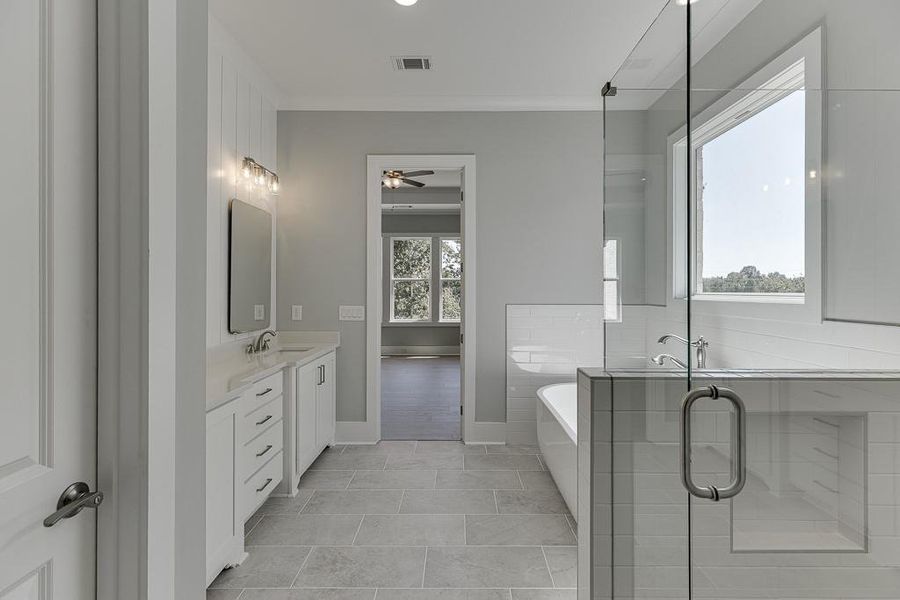 Furnished interior view inside a new home in , Buford (Image 16).