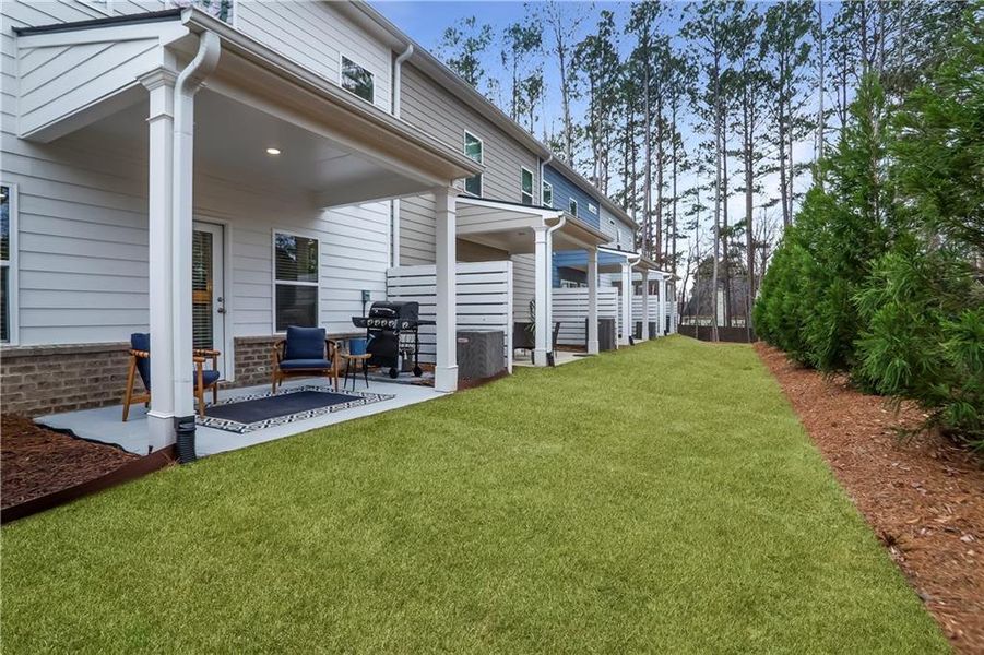 Exterior details and patio area of a home in , Sugar Hill (Image 22).