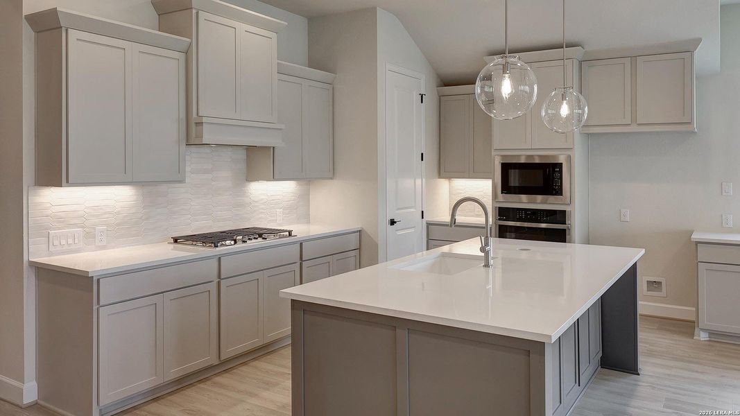 Furnished interior view inside a new home in Alsatian Oaks, Castroville (Image 6).