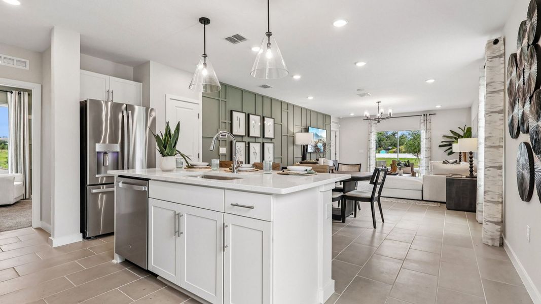 Representative furnished interior of a home built from the Flagler by DRB Homes in Liberty Trace, Haines City (Image 16).