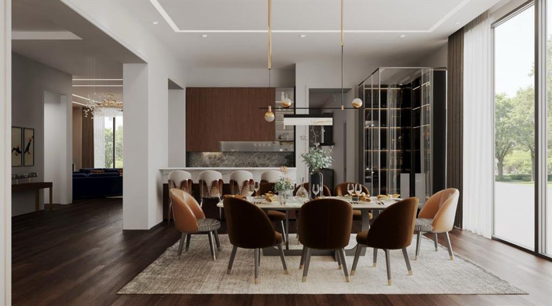 Furnished interior view inside a new home in , Frisco (Image 14).