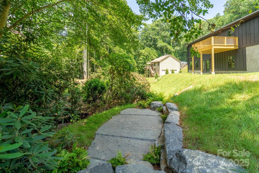 Exterior details and patio area of a home in , Sylva (Image 34).