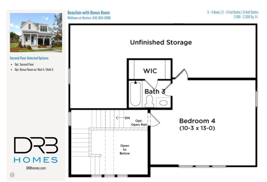 2D floor plan layout of this home in , Summerville, SC (Image 6).