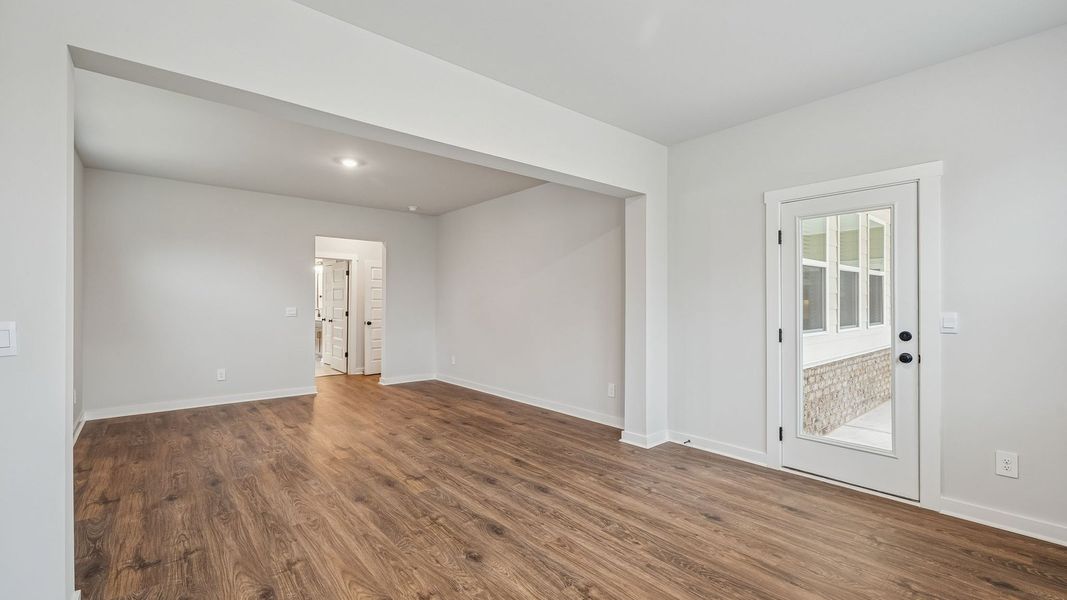 Representative unfurnished interior of a home built from the Tisdale by D.R. Horton in Harvest Point, Spring Hill (Image 53). Representative unfurnished interior of a home built from the Tisdale by D.R. Horton in Harvest Point, Spring Hill (Image 53).