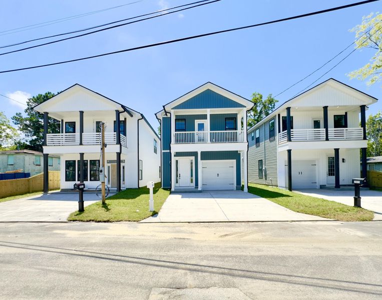 Front exterior of a new home in , North Charleston, SC, highlighting curb appeal (Image 1).