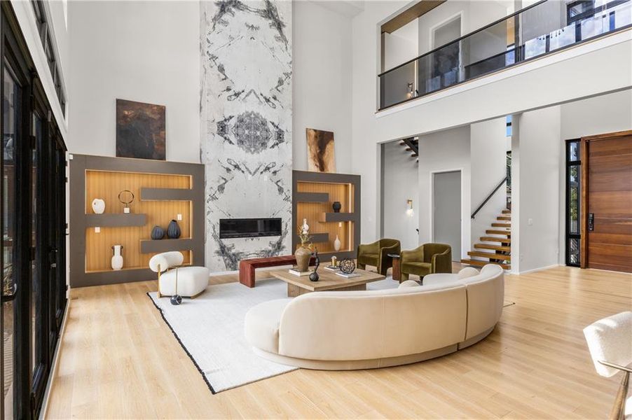 Furnished interior view inside a new home in , Marietta (Image 39).
