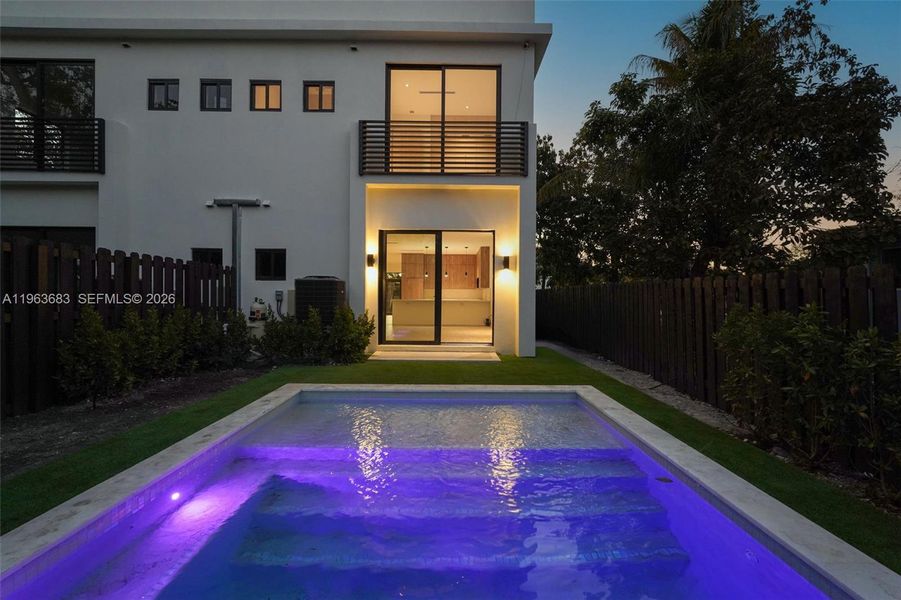 Exterior details and patio area of a home in , Miami (Image 27). Exterior details and patio area of a home in , Miami (Image 27).