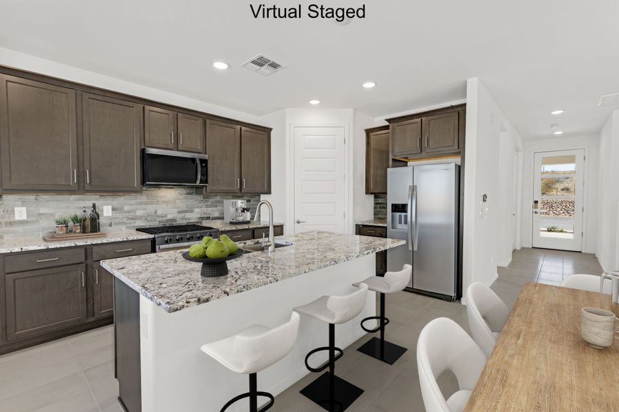Furnished interior view inside a new home in Silverbell Ridge, Marana (Image 7).