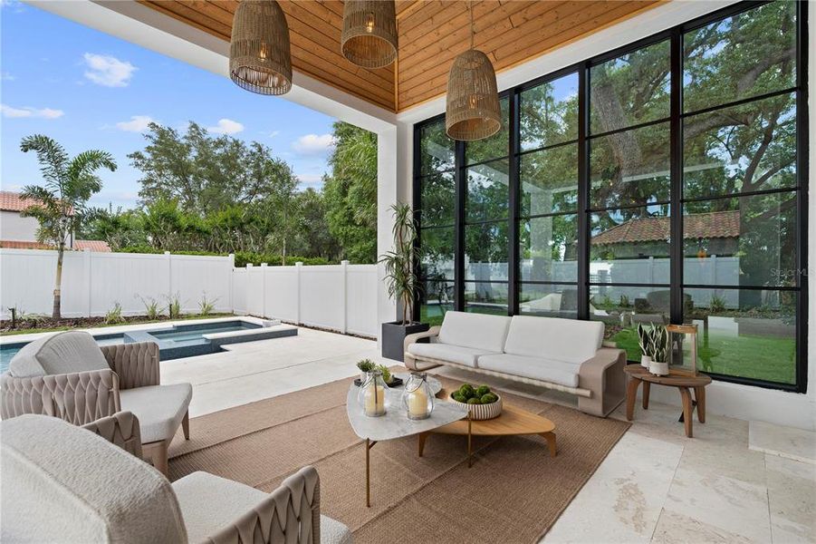 Exterior details and patio area of a home in , Winter Park (Image 3).