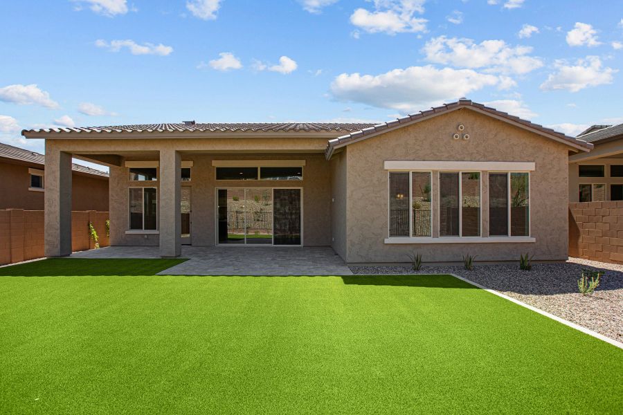 Exterior details and patio area of a home in Meridian at Northpointe at Vistancia, Peoria (Image 4). Exterior details and patio area of a home in Meridian at Northpointe at Vistancia, Peoria (Image 4).