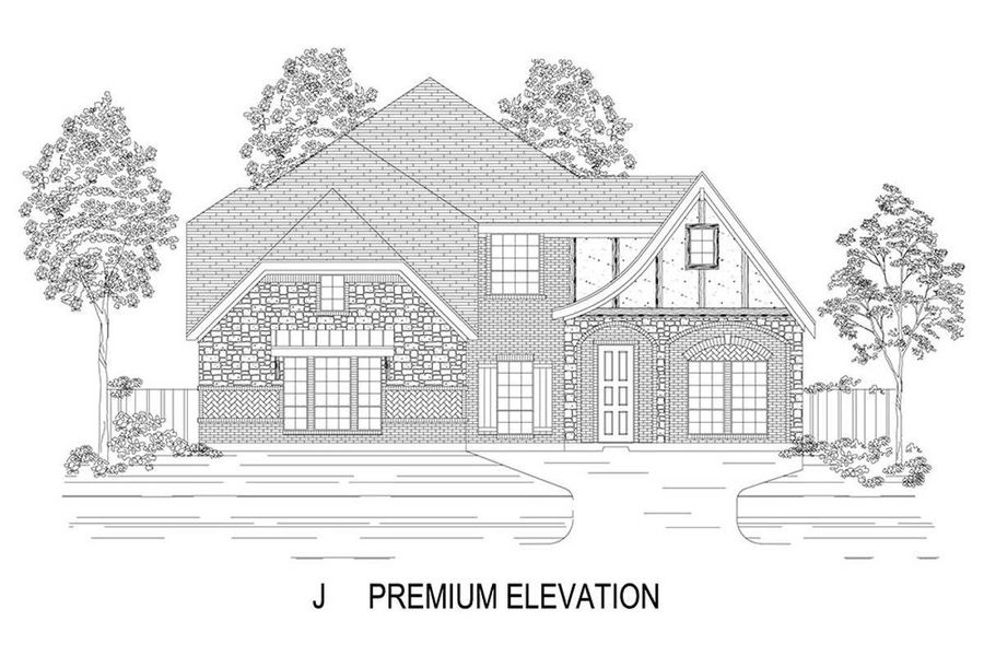 Representative rendering of the exterior for the Birchwood 2FSW (w/Media) by First Texas Homes (Image 15).