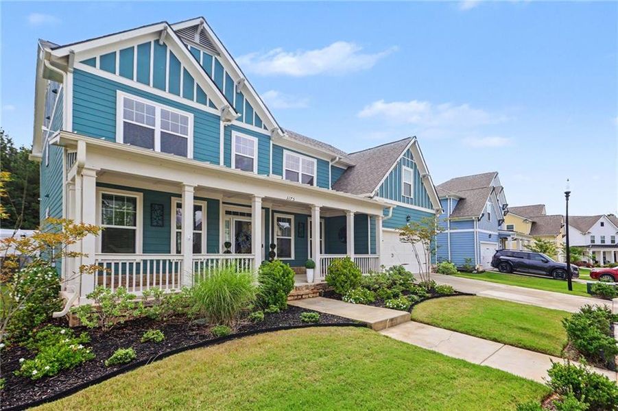 Front exterior of a new home in , Douglasville, GA, highlighting curb appeal (Image 20).