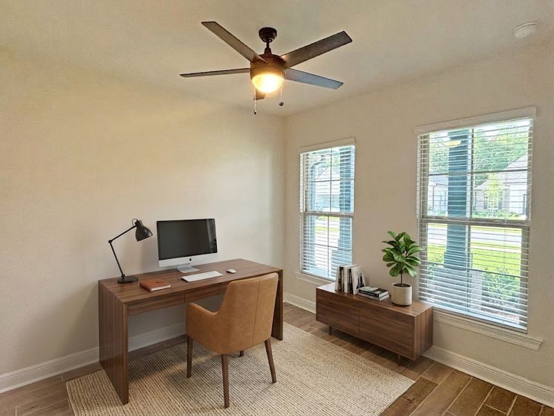 Furnished interior view inside a new home in Bird Song at Hammock Bay, Freeport (Image 7).