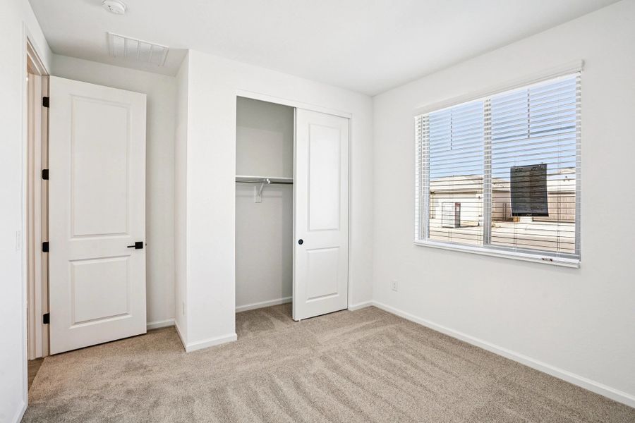Bedroom 3. Representative images and renderings are for illustrative purposes. Actual structural options and design finishes of home may vary.