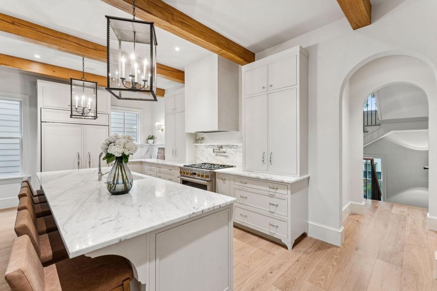 Furnished interior view inside a new home in , Charleston (Image 16).