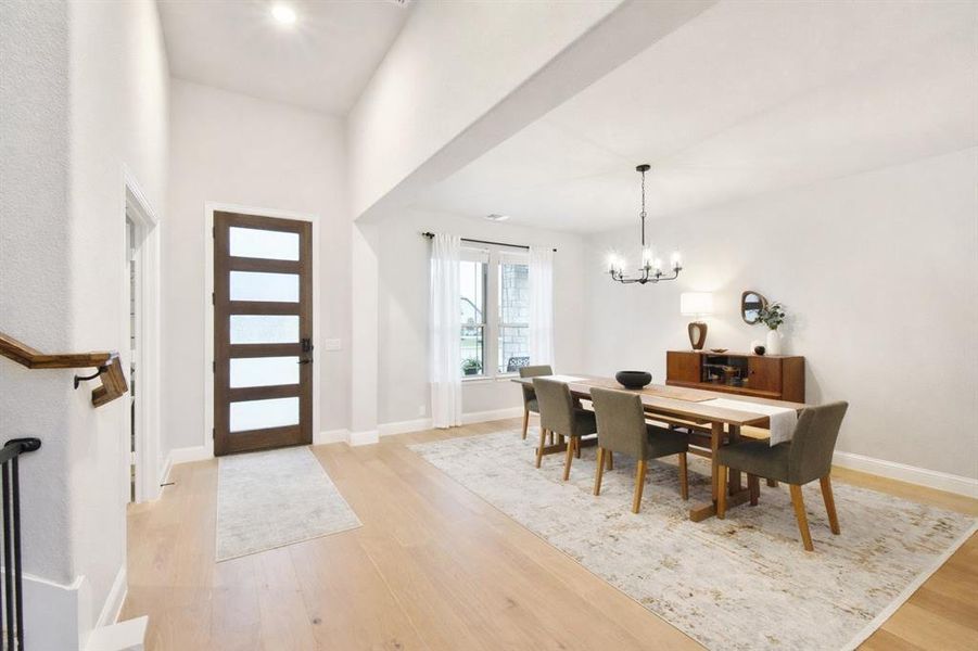 Furnished interior view inside a new home in Abe's Landing, Granbury (Image 23).