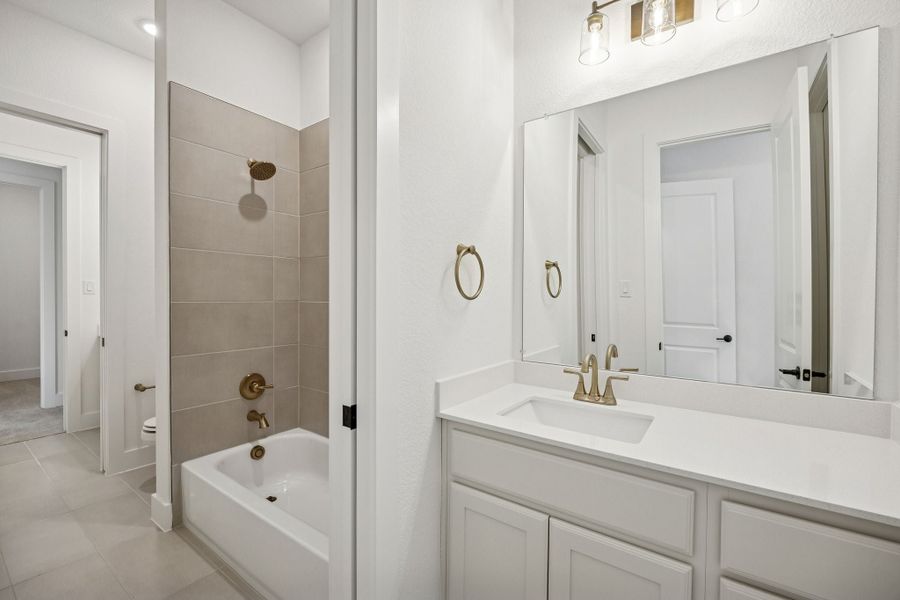 Furnished interior view inside a new home in Newman Village Townhomes, Frisco (Image 12).
