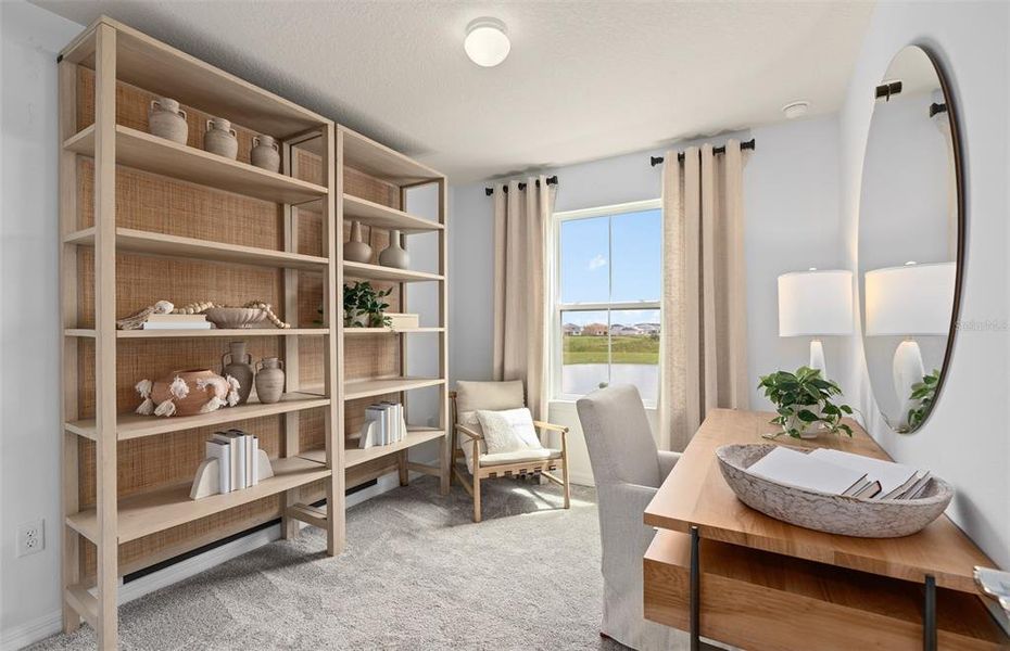 Furnished interior view inside a new home in EverBe, Orlando (Image 29).