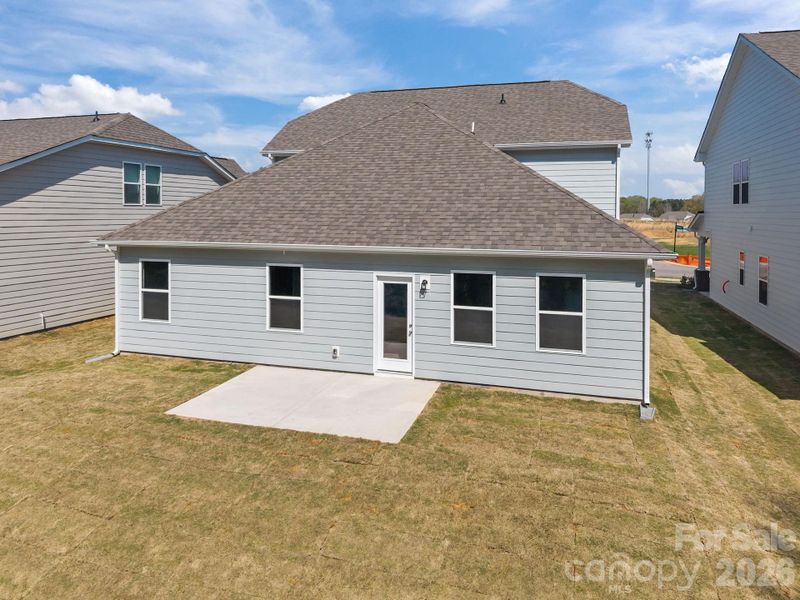 Exterior details and patio area of a home in McFarland Estates, York (Image 4).