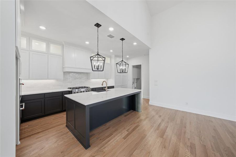 Furnished interior view inside a new home in Light Farms Graham/Reagan, Celina (Image 6). Furnished interior view inside a new home in Light Farms Graham/Reagan, Celina (Image 6).