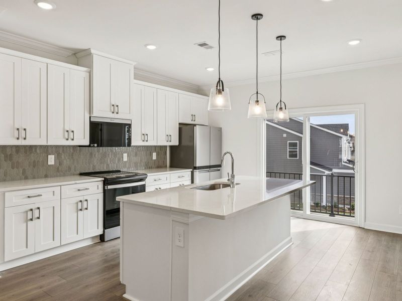 Furnished interior view inside a new home in Meadows at Wilson Farms - The Heights Series, Fort Mill (Image 4). Furnished interior view inside a new home in Meadows at Wilson Farms - The Heights Series, Fort Mill (Image 4).