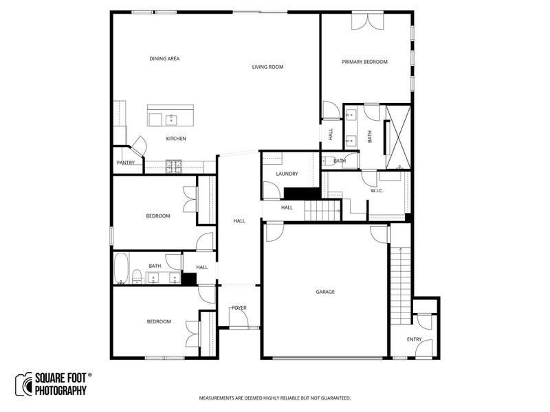 Main level layout. Feels as a one story home.