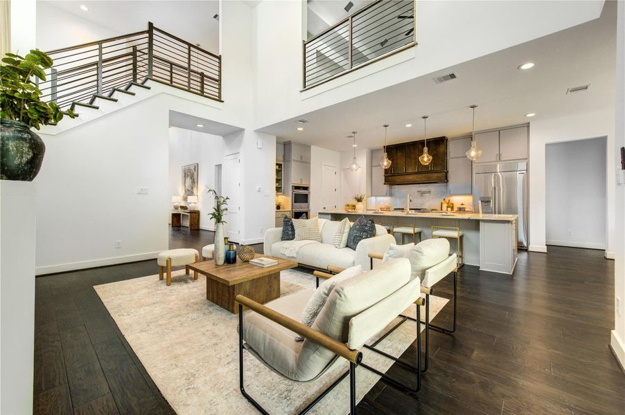 Furnished interior view inside a new home in Westview Terrace, Houston (Image 12). Furnished interior view inside a new home in Westview Terrace, Houston (Image 12).