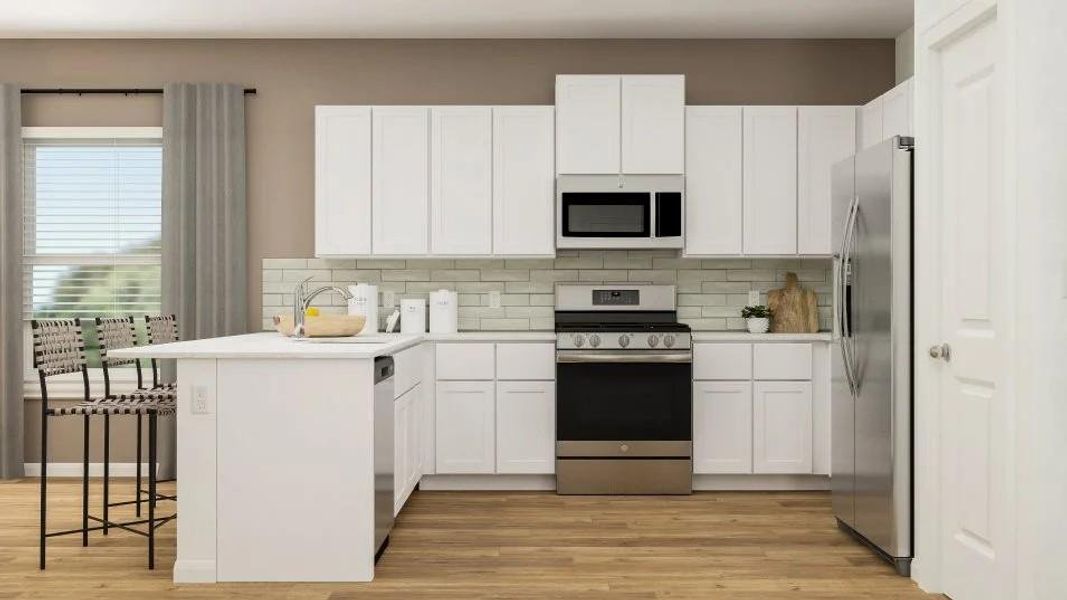 Furnished interior view inside a new home in , Pflugerville (Image 12).