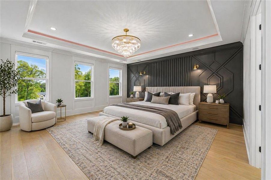 Furnished interior view inside a new home in , Buford (Image 12).