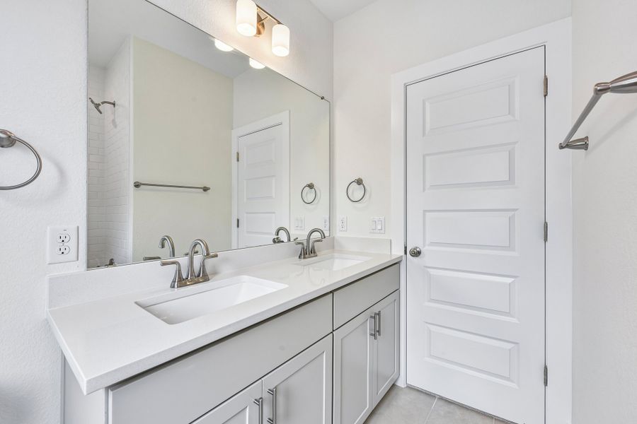 Furnished interior view inside a new home in Sauls Ranch, Round Rock (Image 10).