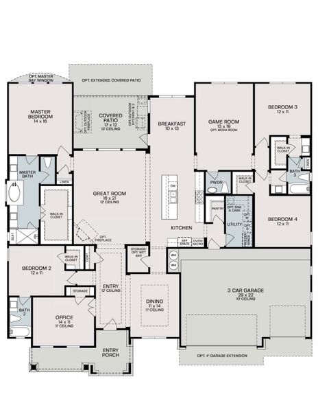 Ashlyn Floor Plan | Sitterle Homes