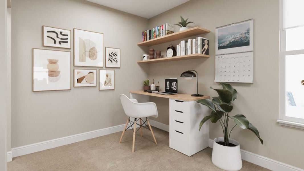 Representative furnished interior of a home built from the Peak by Taylor Morrison in Sugar Creek Alpine Collection, Loveland (Image 4).