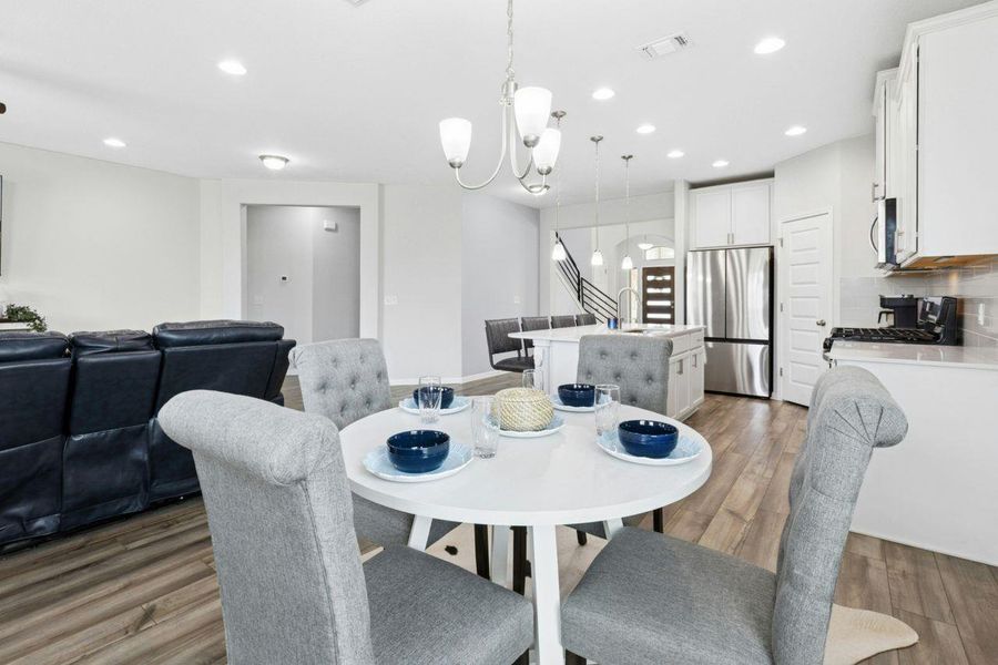 Breakfast area is a third option for dining and relaxing with family and friends. Breakfast area is a third option for dining and relaxing with family and friends.