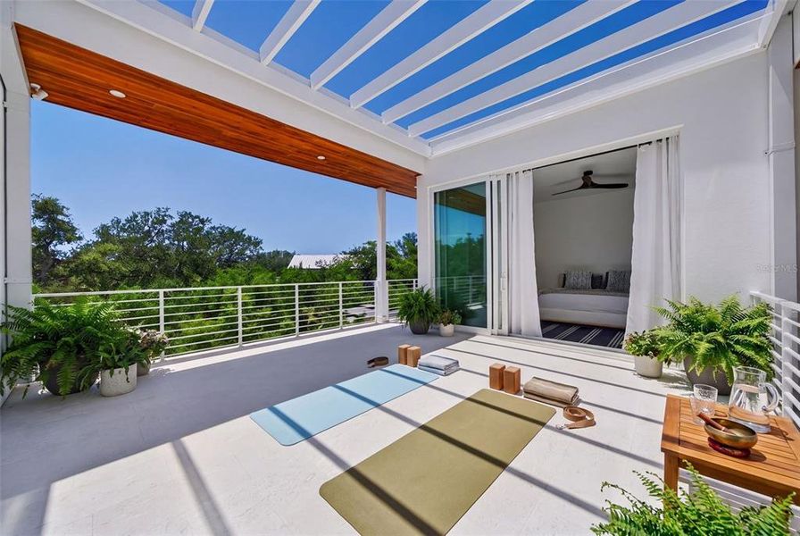Exterior details and patio area of a home in , Sarasota (Image 45).