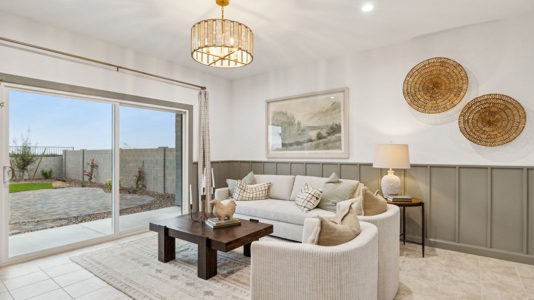 Furnished interior view inside a new home in Elena Trails, Maricopa (Image 10).