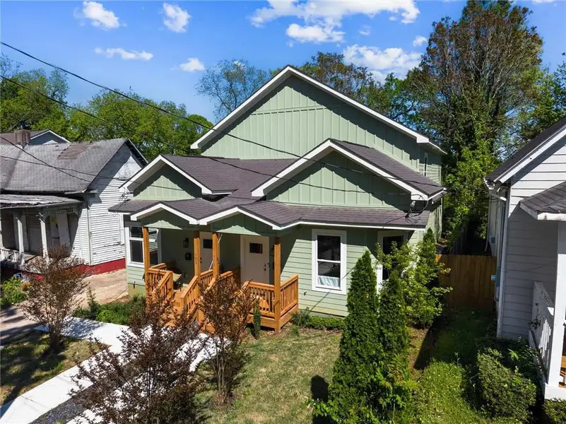 Exterior details and patio area of a home in , Atlanta (Image 35).
