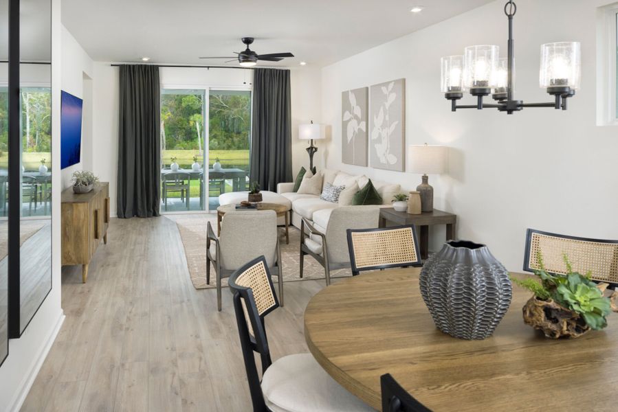 Representative furnished interior of a home built from the Valeria by Mattamy Homes in RiverTown, St. Johns (Image 8). Representative furnished interior of a home built from the Valeria by Mattamy Homes in RiverTown, St. Johns (Image 8).